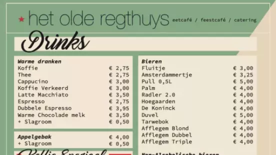 Menu Kaart